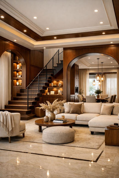 Living room partition design two